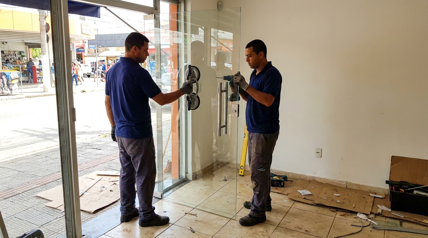 Portas em Vidro em Pelotas‑RS